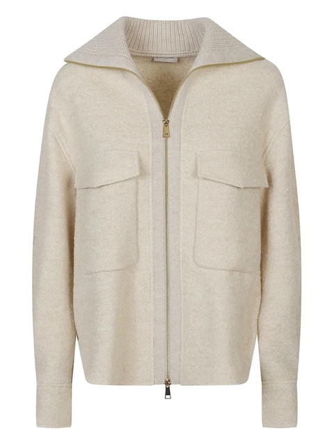 Moncler flap-pocket zip jacket - Neutrals - zdjęcie produktu nr 1