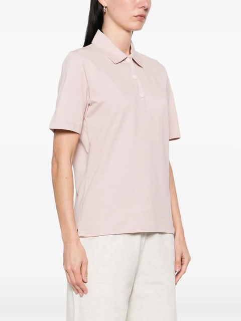 Moncler logo-patch polo top - Pink - zdjęcie produktu nr 2