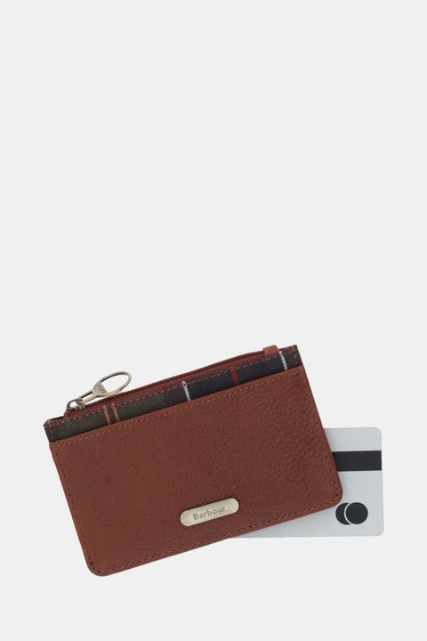 Barbour portfel skórzany damski kolor brązowy LLG0035 - zdjęcie produktu nr 2