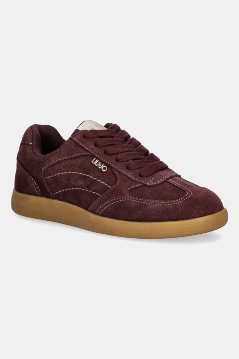 Liu Jo sneakersy zamszowe CONNOR 01 damskie kolor bordowy BF5069PX002S3805 - zdjęcie produktu nr 1