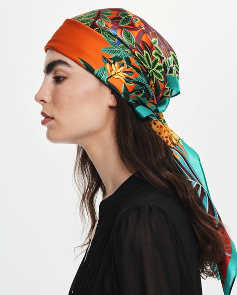 LOVLI SILK - Jedwabna chusta gepard #NO.7 - zdjęcie produktu nr 1
