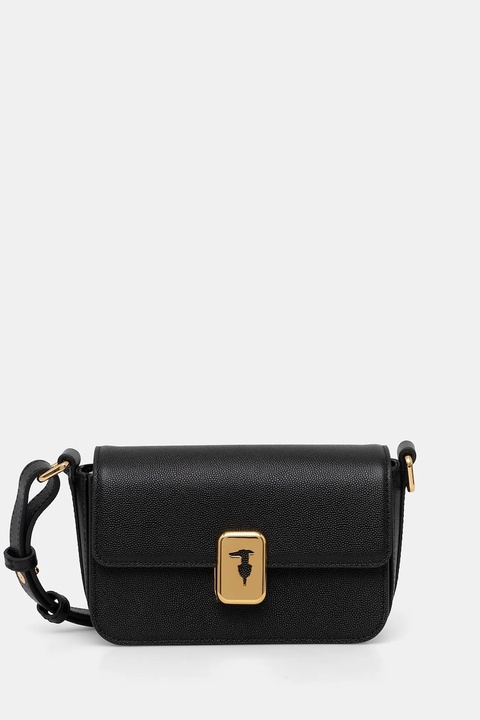 Trussardi torebka skórzana kolor czarny Z601E106075N - zdjęcie produktu nr 1