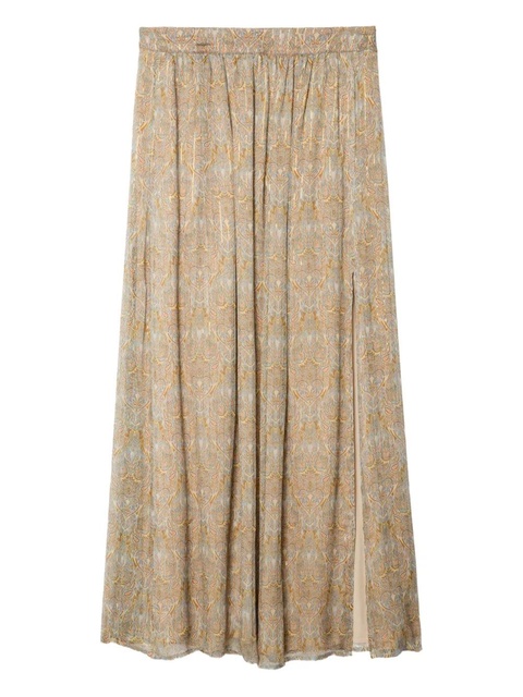 Zadig&Voltaire Jady paisley-print maxi skirt - Neutrals - zdjęcie produktu nr 1