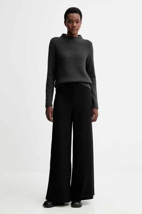 Marc O'Polo sweter bawełniany damski kolor szary z półgolfem 511605960419 - zdjęcie produktu nr 2