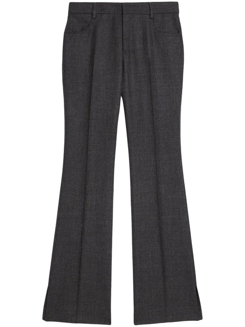 AMI Paris mid-rise flared trousers - Grey - zdjęcie produktu nr 1