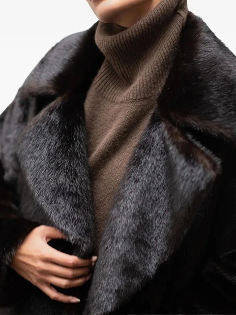 The Frankie Shop faux fur Joni coat - Black - zdjęcie produktu nr 2