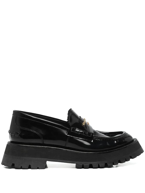 Alexander Wang Carter lug-sole box loafers - Black - zdjęcie produktu nr 1