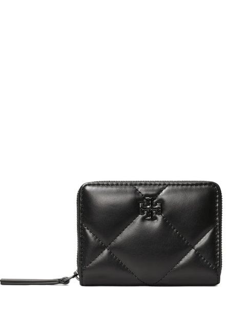 Tory Burch Kira quilted leather zip-around wallet - Black - zdjęcie produktu nr 1