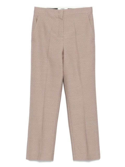 FENDI FF-jacquard trousers - Brown - zdjęcie produktu nr 1
