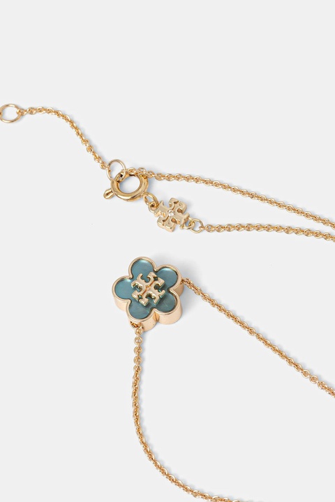 Tory Burch naszyjnik pozłacany Kira Flower Pendant 158996.702 - zdjęcie produktu nr 1