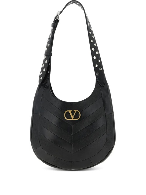 Valentino Garavani small Hoboho chevron shoulder bag - Black - zdjęcie produktu nr 1