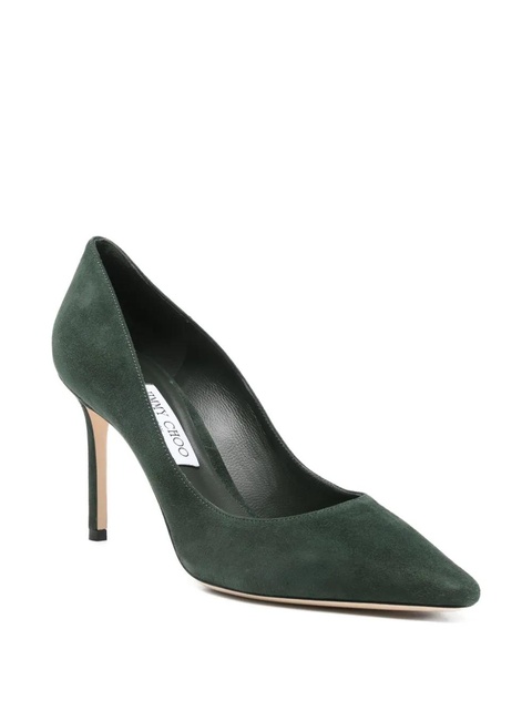 Jimmy Choo 85mm Romy suede pump - Green - zdjęcie produktu nr 2