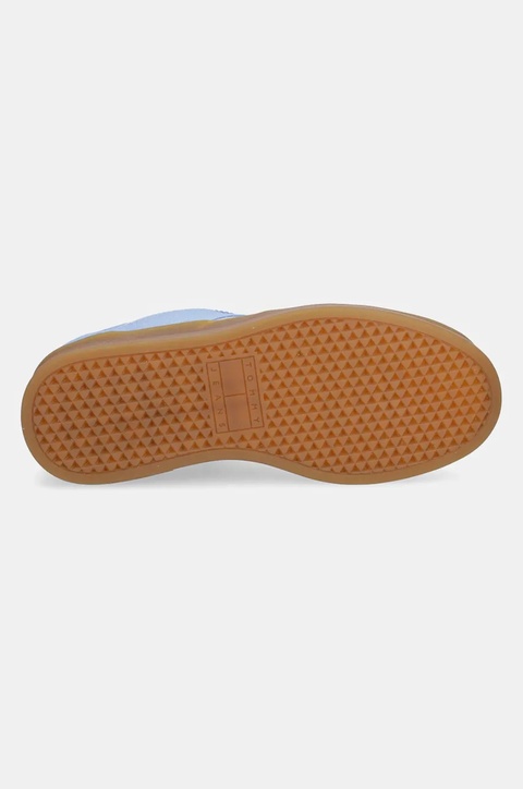 Tommy Jeans sneakersy zamszowe THE GREENWICH FLATFORM SUEDE kolor niebieski EN0EN02734 - zdjęcie produktu nr 2