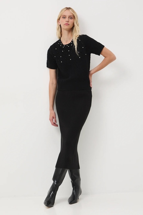 Medicine spódnica kolor czarny maxi prosta - zdjęcie produktu nr 2