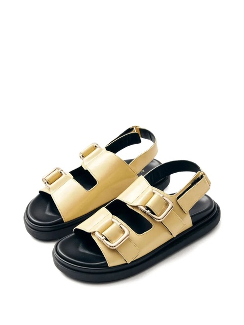 ALOHAS Harper leather sandals - Yellow - zdjęcie produktu nr 2