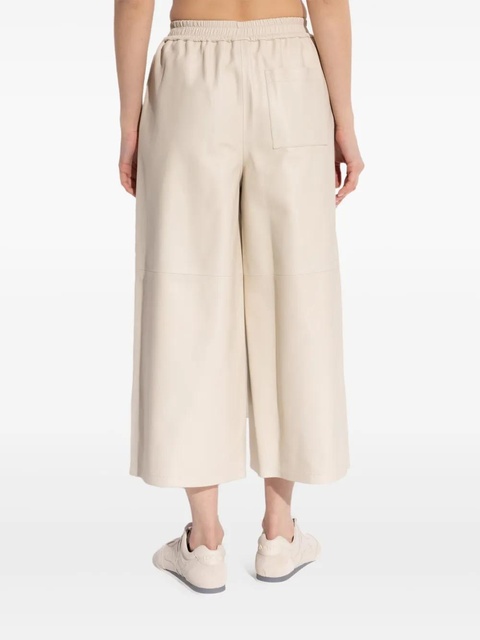 LOEWE cropped leather trousers - Neutrals - zdjęcie produktu nr 2