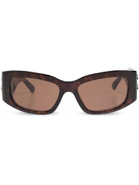 Balenciaga Eyewear BB-logo sunglasses - Brown - zdjęcie produktu nr 1