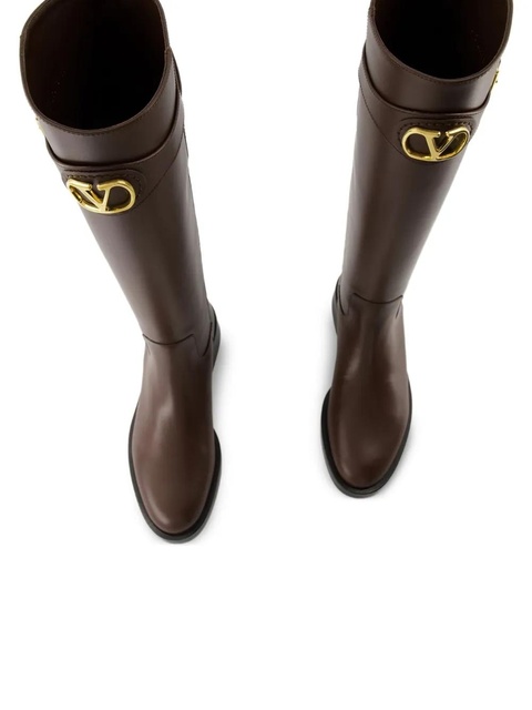 Valentino Garavani VLogo-buckle boots - Brown - zdjęcie produktu nr 2