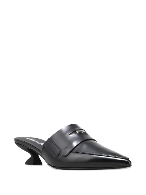 Ferragamo pointed-toe sculpted-heel mules - Black - zdjęcie produktu nr 1