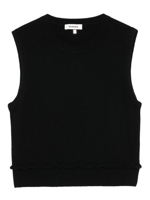 SANDRO sleeveless top - Black - zdjęcie produktu nr 2