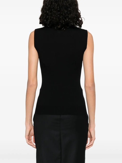 Sportmax virgin wool tank top - Black - zdjęcie produktu nr 1