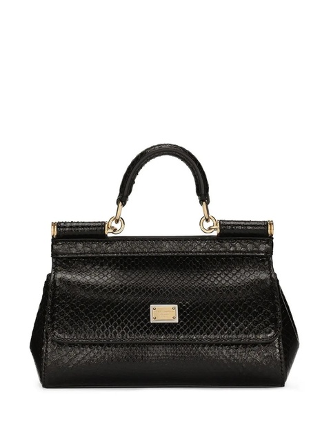Dolce & Gabbana small Sicily leather handbag - Black - zdjęcie produktu nr 1