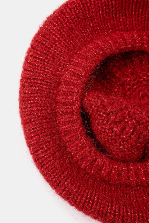 Answear.LAB beret wełniany kolor czerwony wełniany - zdjęcie produktu nr 2