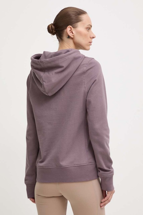 Helly Hansen bluza NORD GRAPHIC damska kolor fioletowy z kapturem 62981 - zdjęcie produktu nr 2