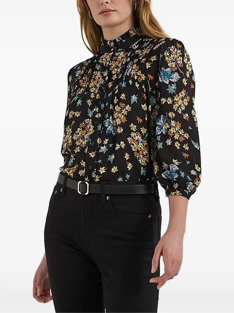 Lauren Ralph Lauren floral-print georgette shirt - Black - zdjęcie produktu nr 1