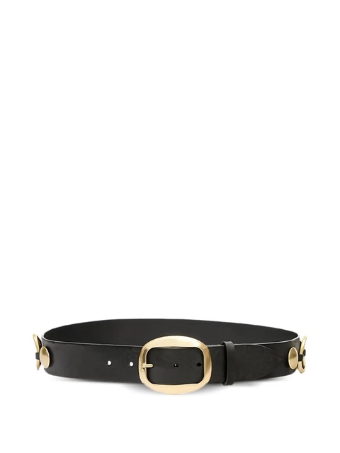 ISABEL MARANT Dara studded leather belt - Black - zdjęcie produktu nr 1