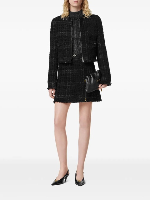 Versace cotton tweed jacket - Black - zdjęcie produktu nr 1
