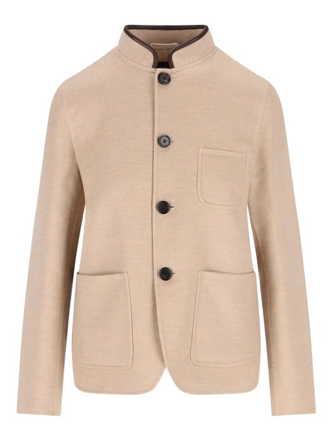 Loro Piana single-breasted cashmere jacket - Neutrals - zdjęcie produktu nr 1