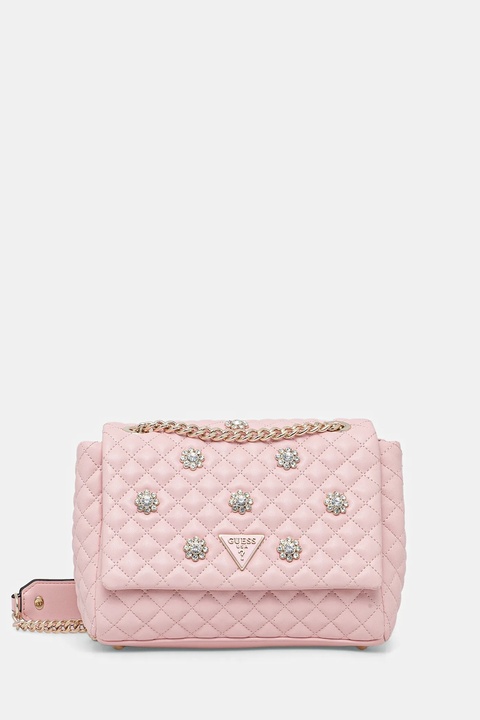 Guess torebka EVERLEE kolor różowy HWEG86 79210 - zdjęcie produktu nr 1