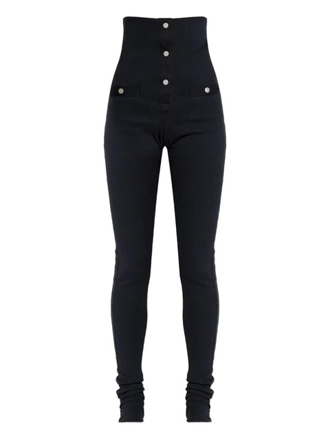 The Attico button ribbed trousers - Black - zdjęcie produktu nr 1
