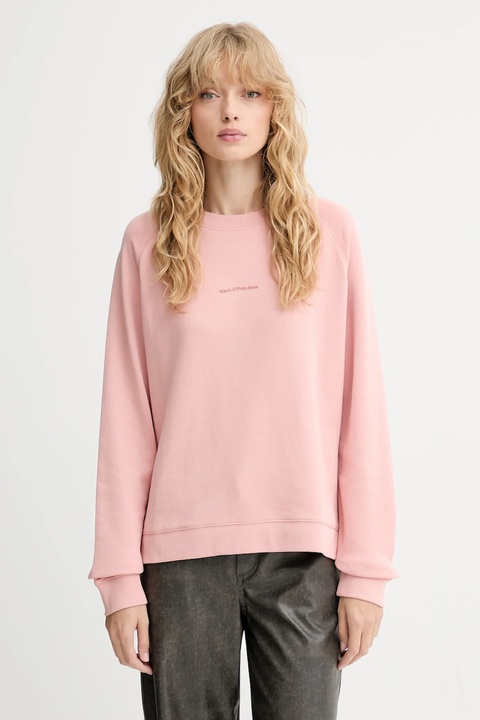 Marc O'Polo bluza bawełniana damska kolor różowy gładka 5000007104 - zdjęcie produktu nr 1