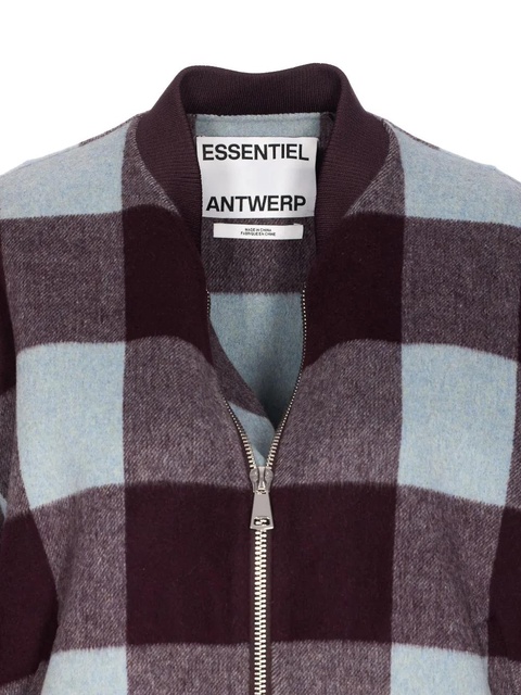 Essentiel Antwerp check wool jacket - Brown - zdjęcie produktu nr 2