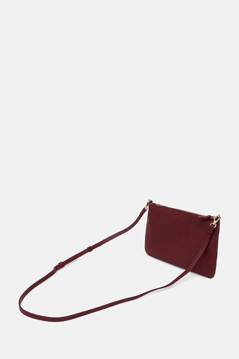 Coccinelle torebka skórzana BEST CROSSBODY kolor bordowy E5.MMA.55.F5.01 - zdjęcie produktu nr 2