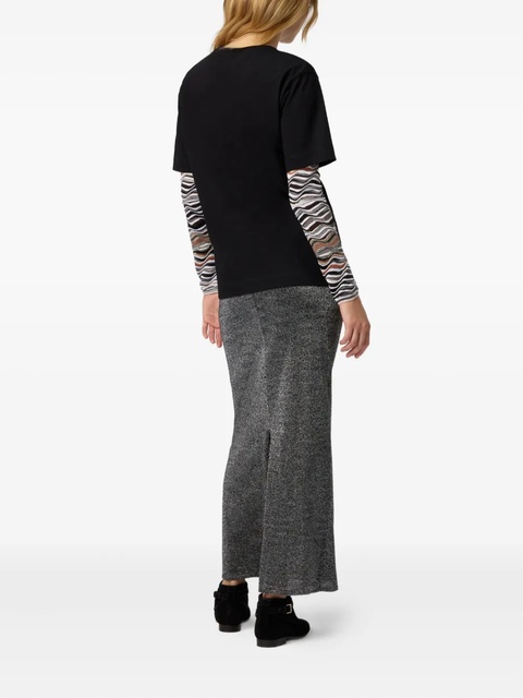 Missoni wave-pattern T-shirt - Black - zdjęcie produktu nr 1