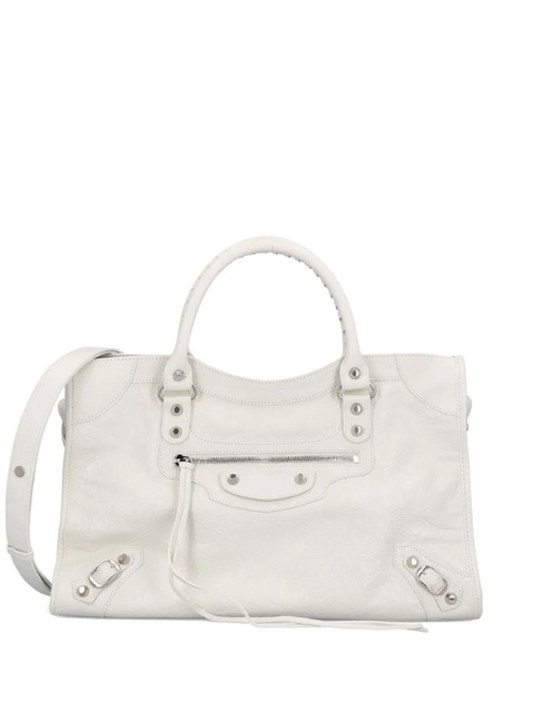Balenciaga medium Le City lambskin tote bag - White - zdjęcie produktu nr 1