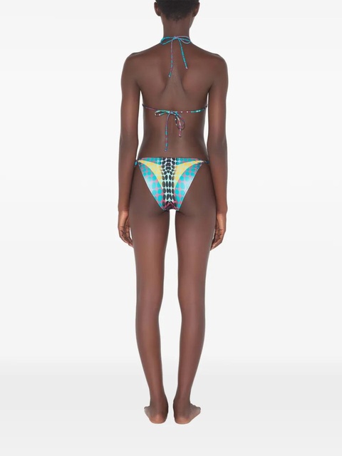 Jean Paul Gaultier printed tie bikini set - Yellow - zdjęcie produktu nr 2