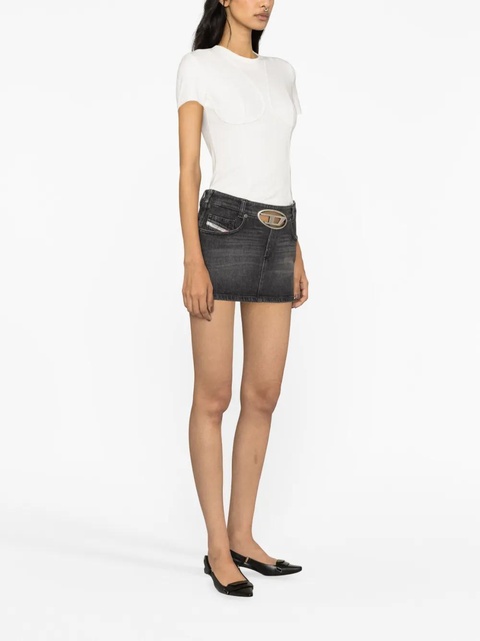 Diesel De-Ron S2 low-rise denim miniskirt - Black - zdjęcie produktu nr 2