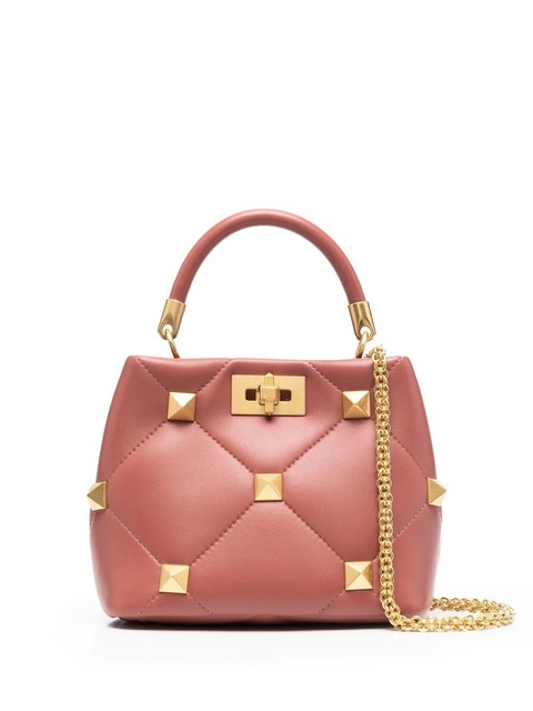 Valentino Garavani small Roman Stud leather bag - Brown - zdjęcie produktu nr 1