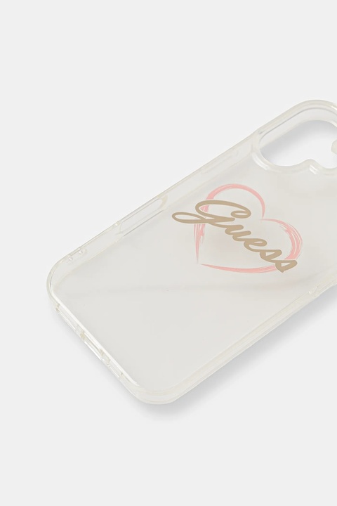 Guess etui na telefon iPhone 16 6.1" kolor transparentny GUHCP16SHCHGSPT - zdjęcie produktu nr 1
