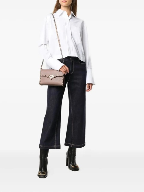 Valentino Garavani small rockstud flap crossbody bag - Pink - zdjęcie produktu nr 2