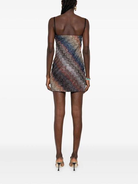 Missoni zigzag strapless mini dress - Brown - zdjęcie produktu nr 2