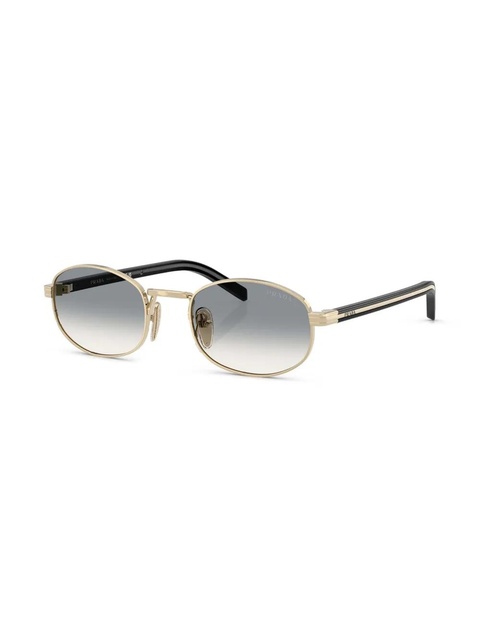 Prada Eyewear oval-frame sunglasses - Gold - zdjęcie produktu nr 2