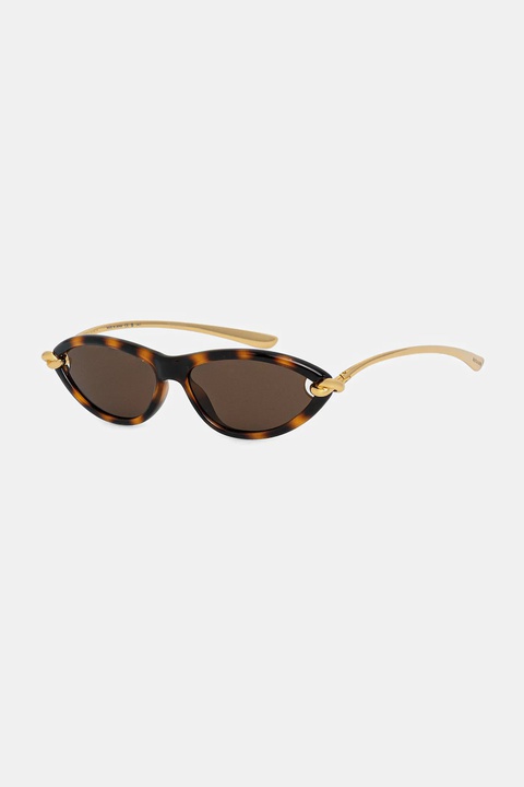 Bottega Veneta okulary przeciwsłoneczne damskie kolor złoty BV1390S - zdjęcie produktu nr 1