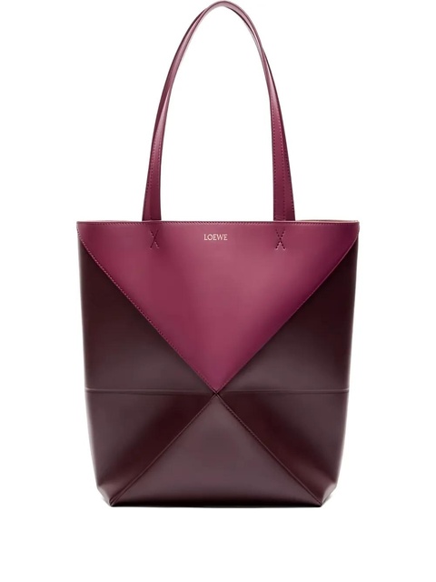 LOEWE Puzzle Fold bicolour tote bag - Purple - zdjęcie produktu nr 1