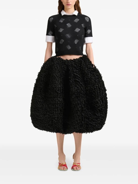 Marni voluminous balloon midi skirt - Black - zdjęcie produktu nr 2
