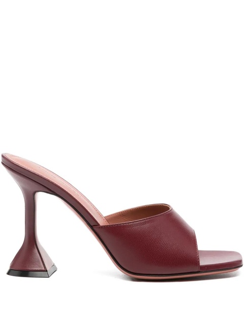 Amina Muaddi 95m Lupita square-toe sandals - Red - zdjęcie produktu nr 1